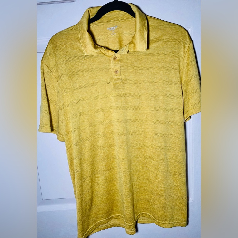 Old Navy‎ Active Men’s Mustard Color PoloCore, L